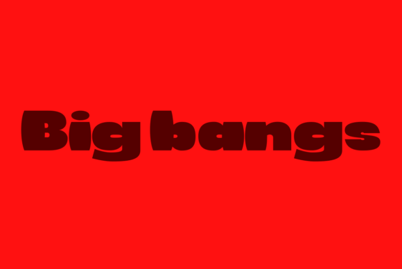 Big Bangs: A Playful Display Font for Bold Editorial Designs
