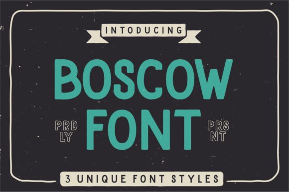 Boscow Font for Bold Branding and Eye-Catching Campaigns