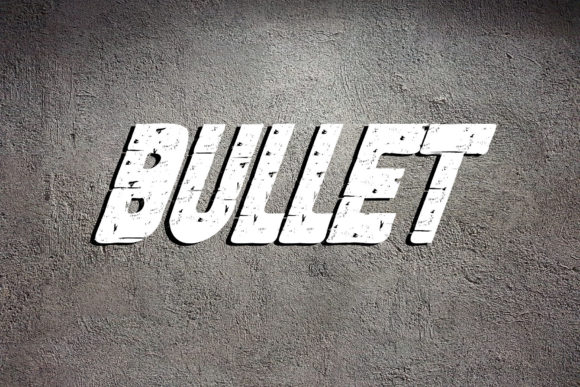 Bullet Font for Handmade Projects and Creative Designs