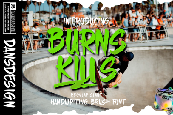 Burn Kills Font for Bold Web Design