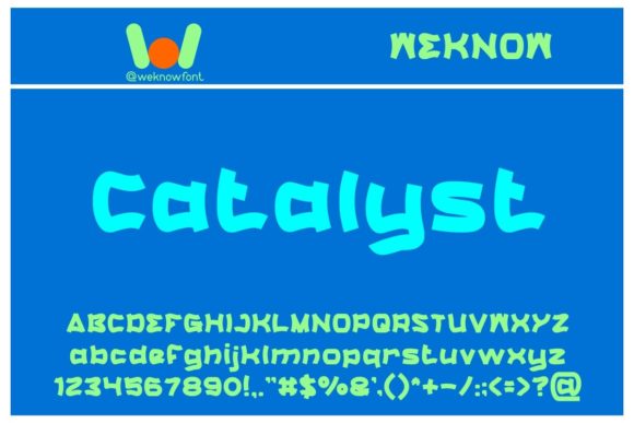 Catalyst Display Font for Bold Branding and Playful Designs