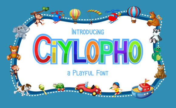 Ciylopho: A Bold Display Font for Kids-Themed Web Designs