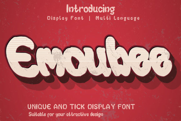 Emoubee: The Display Font That Elevates Your Campaign Designs