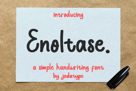 Enoltase: A Chalkboard-Inspired Font for Editorial Design