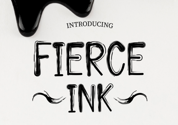Fierce Ink: A Versatile Display Font for Creative Branding