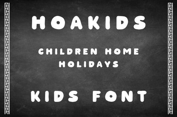 HOAKIDS: A Cool, Friendly Display Font for Creative Projects