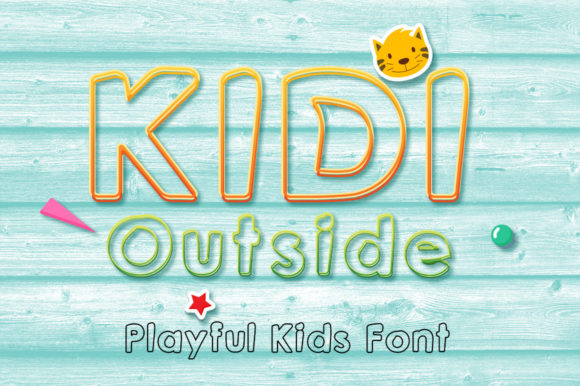 Kidi Outside: A Playful Display Font for Creative Projects