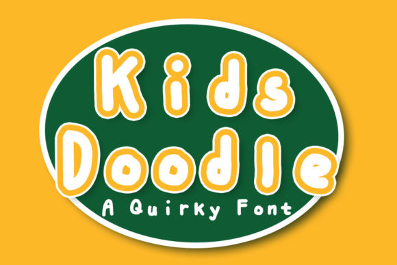 Kids Doodle: A Playful Display Font for Creative Branding