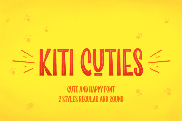 Kiti Cuties: A Trendy Display Font for Creative Projects