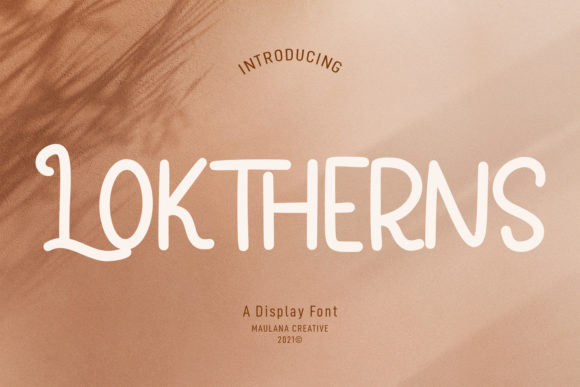 Loktherns: A Vintage-Inspired Display Font for Modern Web Design