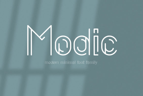 Modic Display Font for Modern Web Design