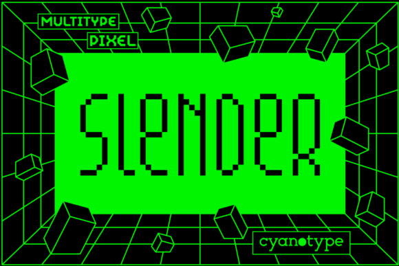 MultiType Pixel Slender for Trendy Editorial Designs