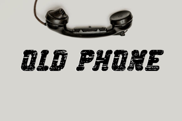 Old Phone: A Bold Display Font for Editorial Impact