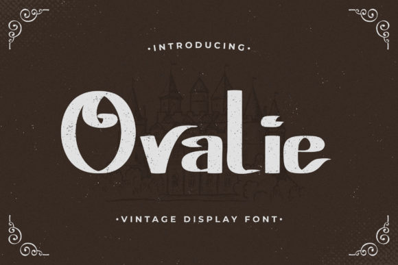 Ovalie: A Bold Display Font for Creative Product Design