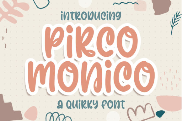 Pirco Monico Display Font for Creative Publishing