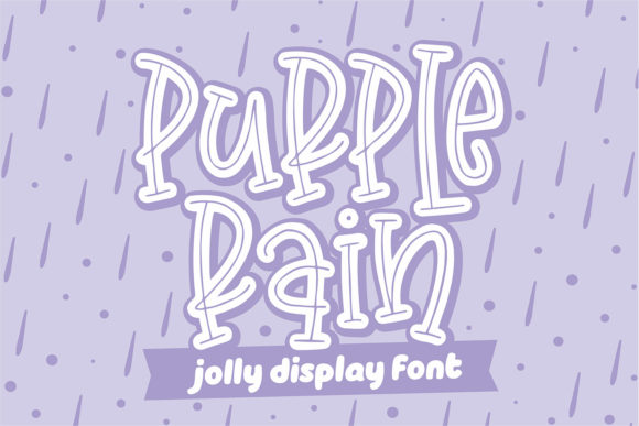 Purple Rain Font for Creative Handmade Projects