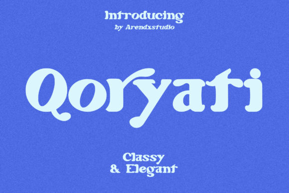 Qoryati: A Modern Display Font for Editorial Elegance
