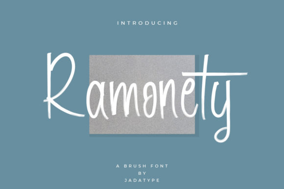 Ramonety: A Handwritten Display Font for Digital Creativity