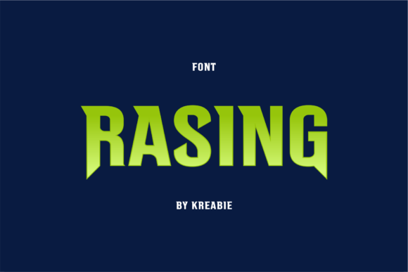 Rasing Font for Bold Editorial Design