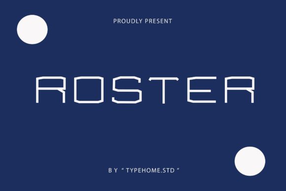 Roster Font for Bold Digital Branding