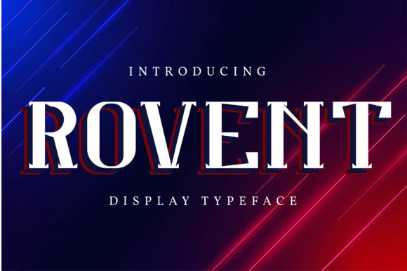 Rovent Font for Trendy Handmade Designs