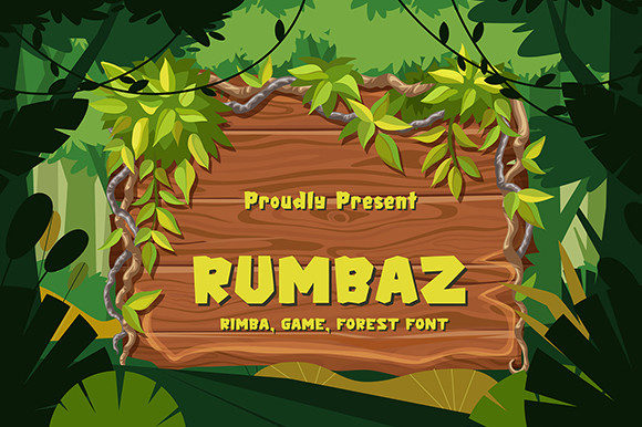 Rumbaz: A Playful Display Font for Editorial Creativity