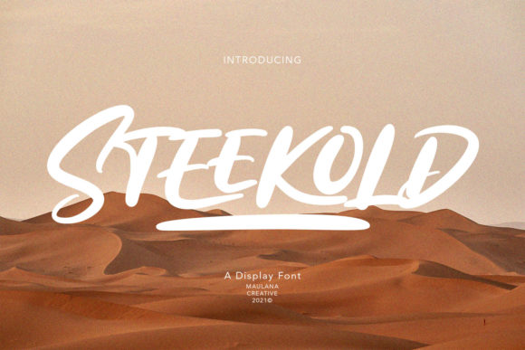 Steekold: A Modern Display Font for Professional Branding