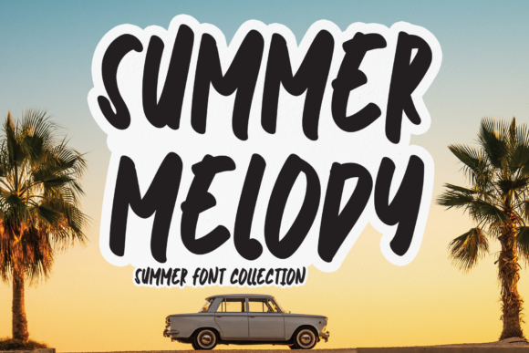 Summer Melody: A Nostalgic Display Font for Modern Editorial Design