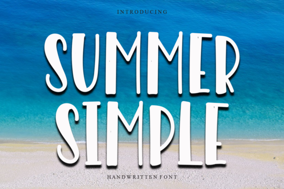 Summer Simple: A Bold Display Font for Creative Publishing
