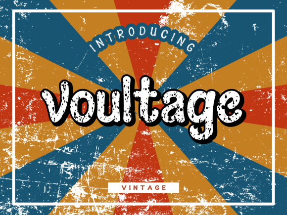 Voultage: A Retro-Styled Display Font for Bold Editorial Design