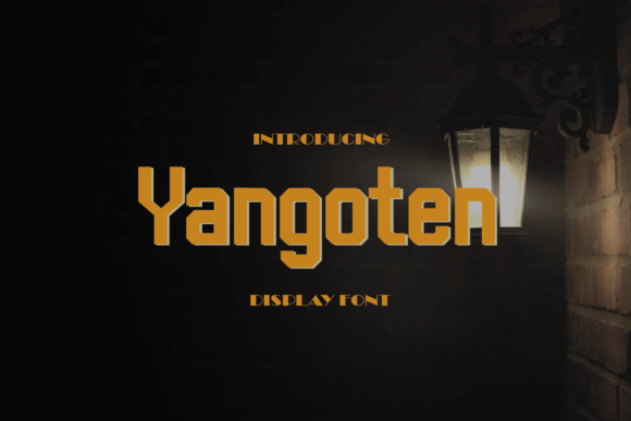 Yangoten: A Bold Typeface for Modern Branding