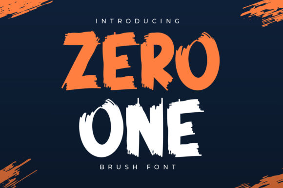 Zero One: A Bold Display Font for Editorial Design