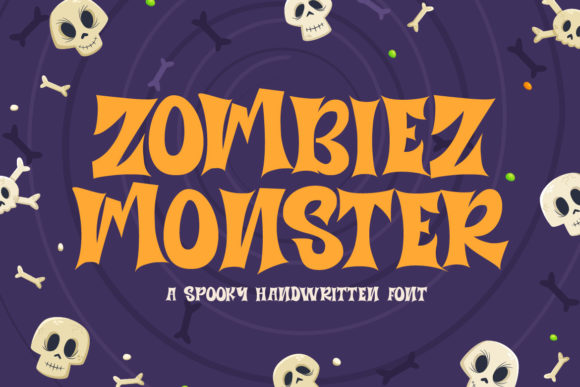 Zombiez Monster: A Spooky Display Font for Bold Branding
